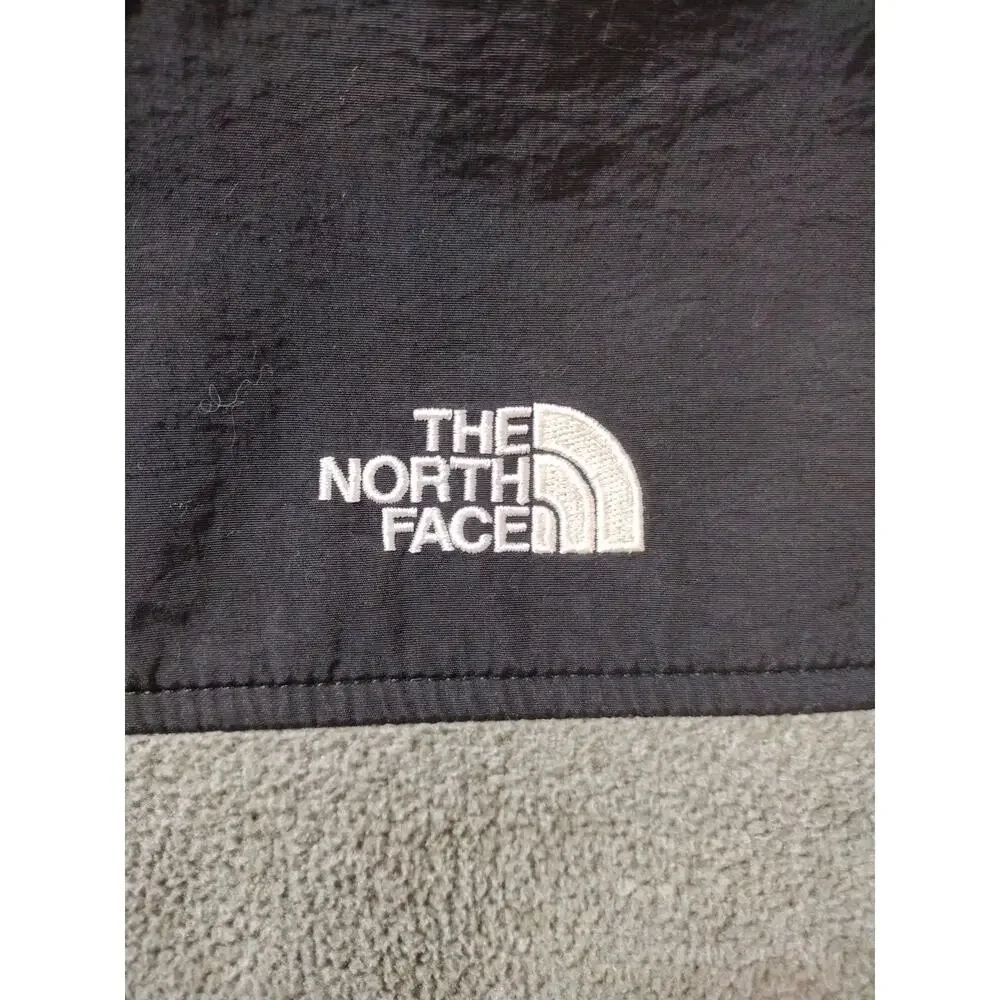 The North Face Jacket Boys XL 16-18 Fleece Hooded Black Gray Gorpcore Outdoors